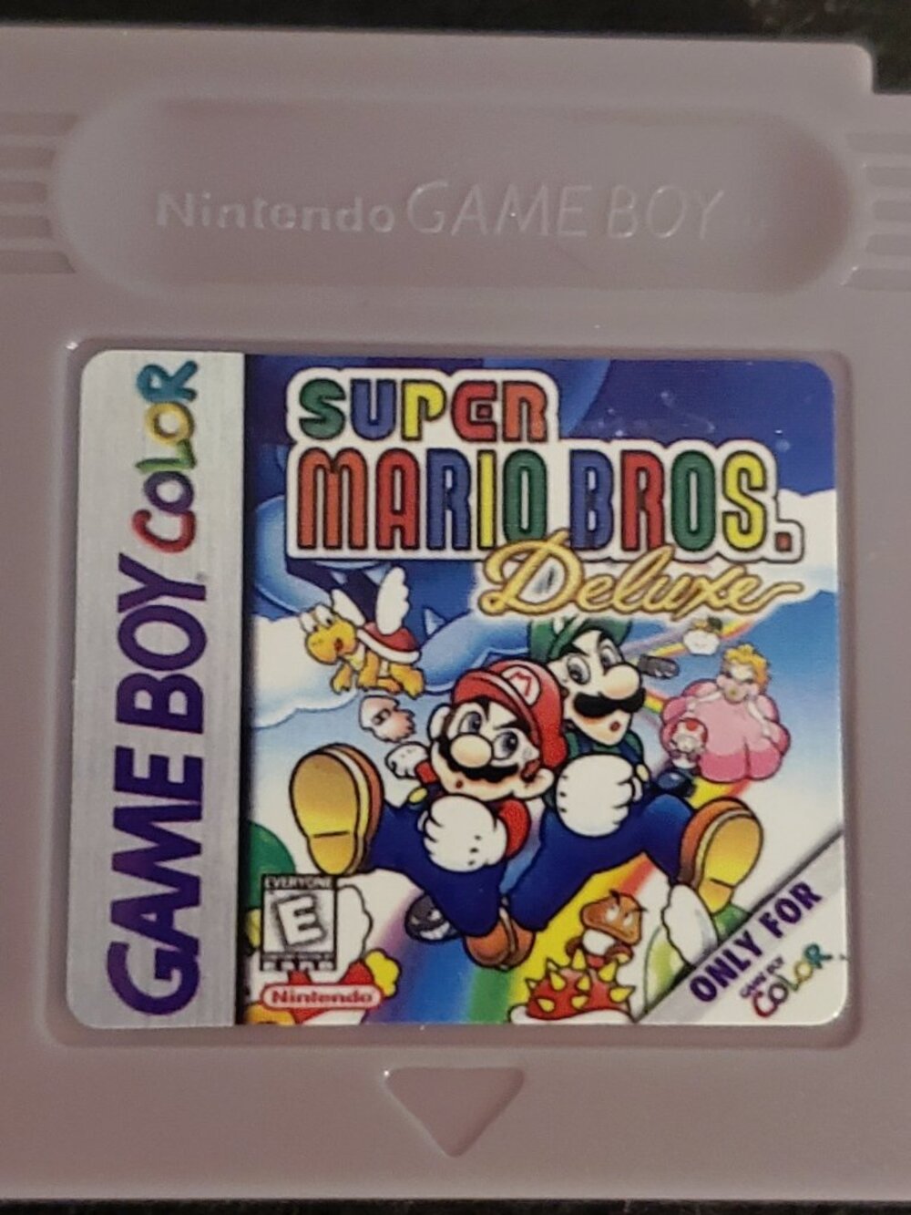 Super Mario Bros Deluxe GBC Video Game Gameboy Color